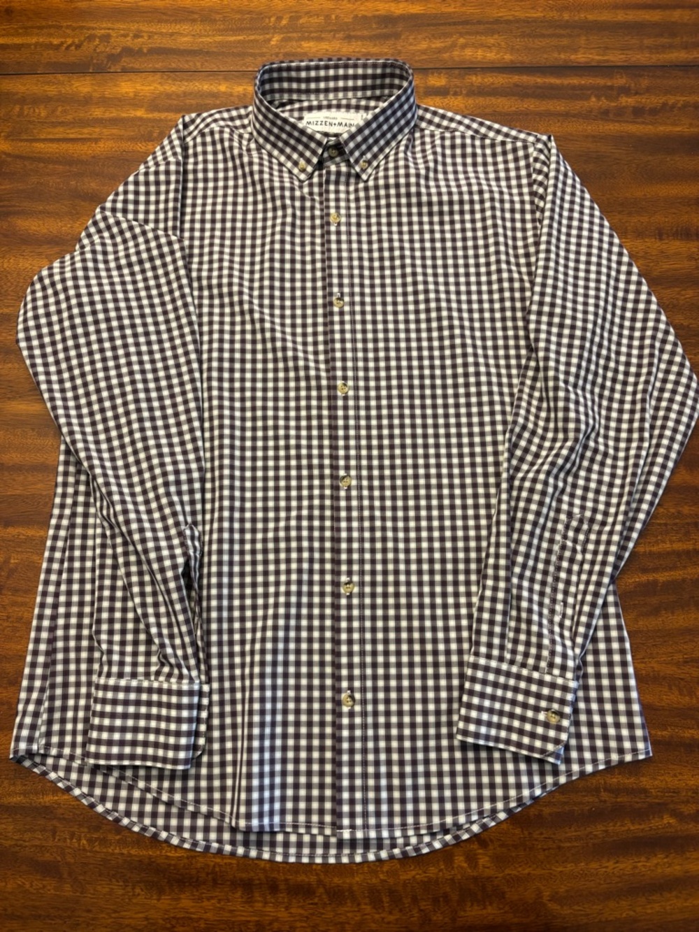 Mizzen+main Men's Gingham Button-Down Shirt